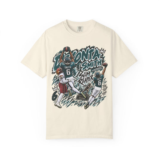 Devonta Smith, SLIM REAPER Graphic T-Shirt - Sunday Standouts Sketch Series