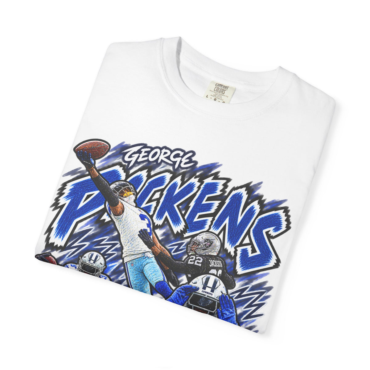 George Pickens Graphic T-Shirt - Sunday Standouts Sketch Series