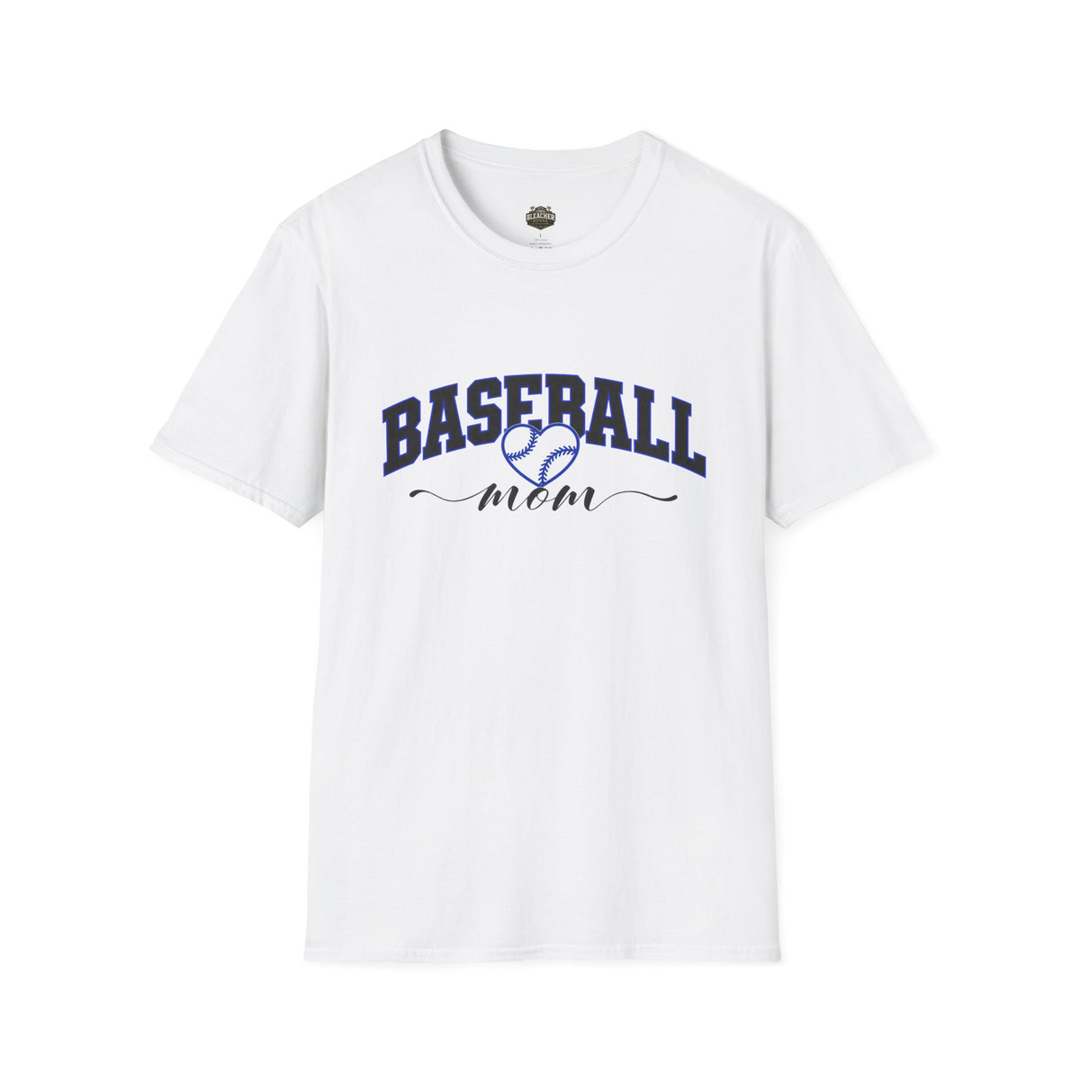 Baseball Mom T‑Shirt — Heart Baseball Design, Mom Gift for Spring Season & Game Day