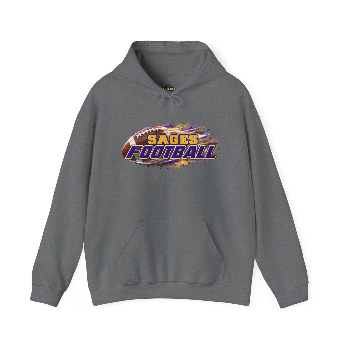 Sages Flaming Football Hoodie