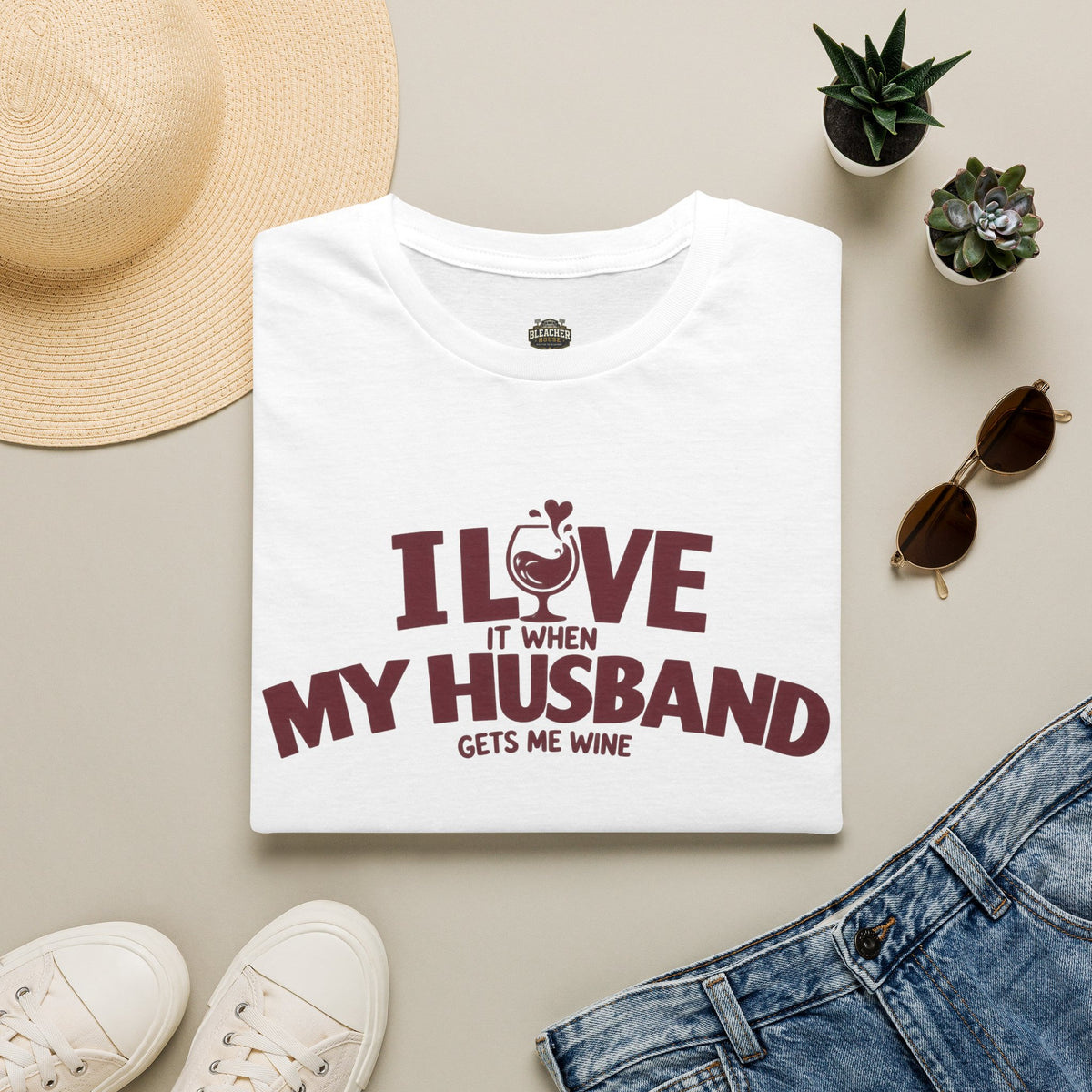 I Love It When My Husband Gets Me Wine T-Shirt — Funny Wine Lover Gift