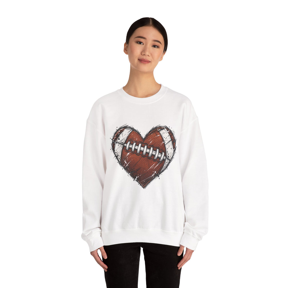 Unisex Heavy Blend™ Football Crewneck Sweatshirt