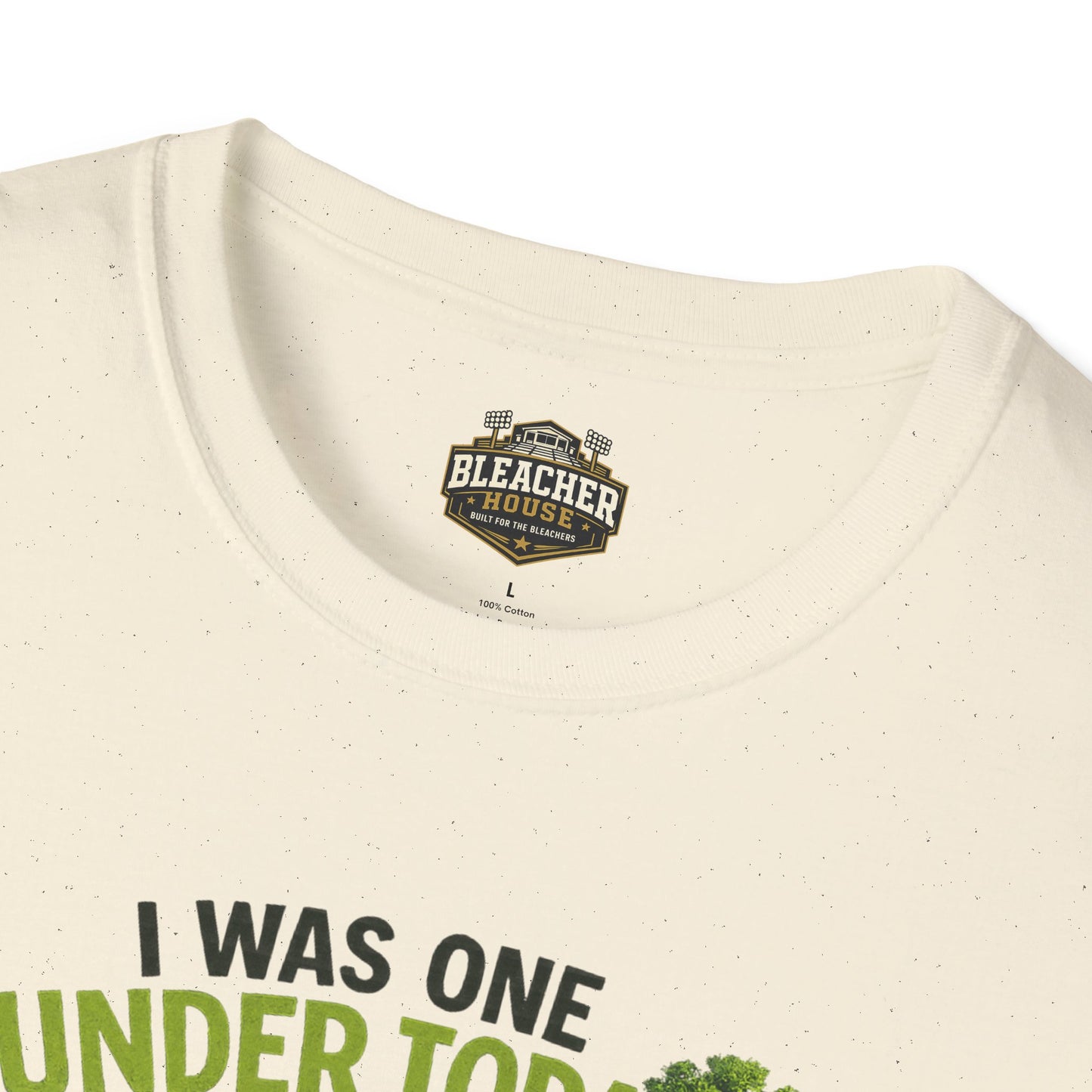 Golf T-Shirt — "I Was One Under Today" REALISTIC VIEW - Funny Scorecard Design