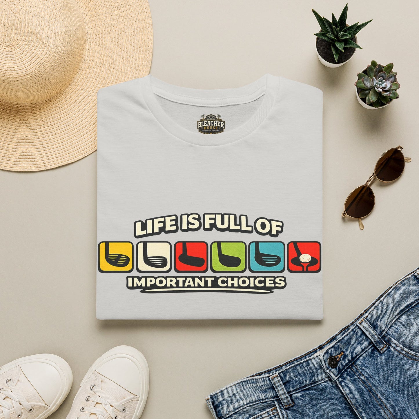 T‑Shirt — "Life Is Full Of Important Choices" Retro Game Controller Graphic