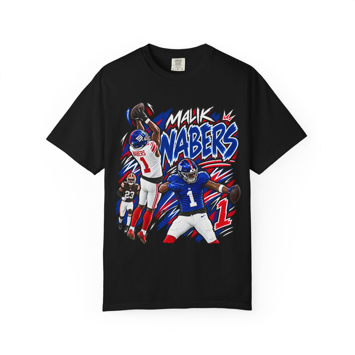 Malik Nabers Graphic T-Shirt - Sunday Standouts Sketch Series