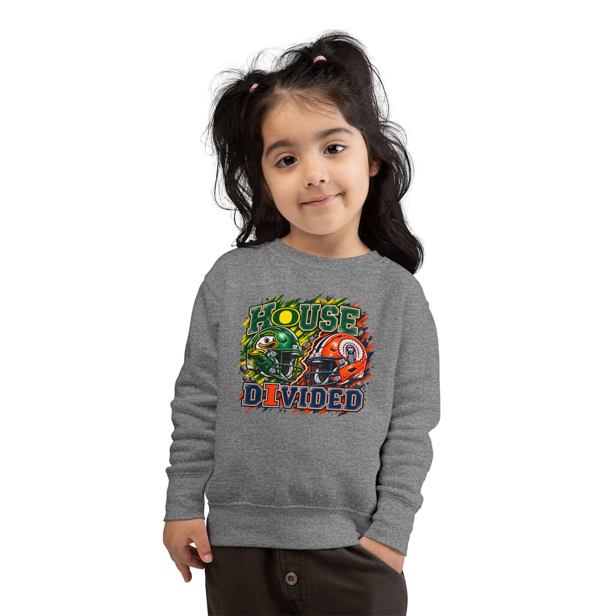 TODDLER House Divided Sweatshirt - Illinois vs Oregon
