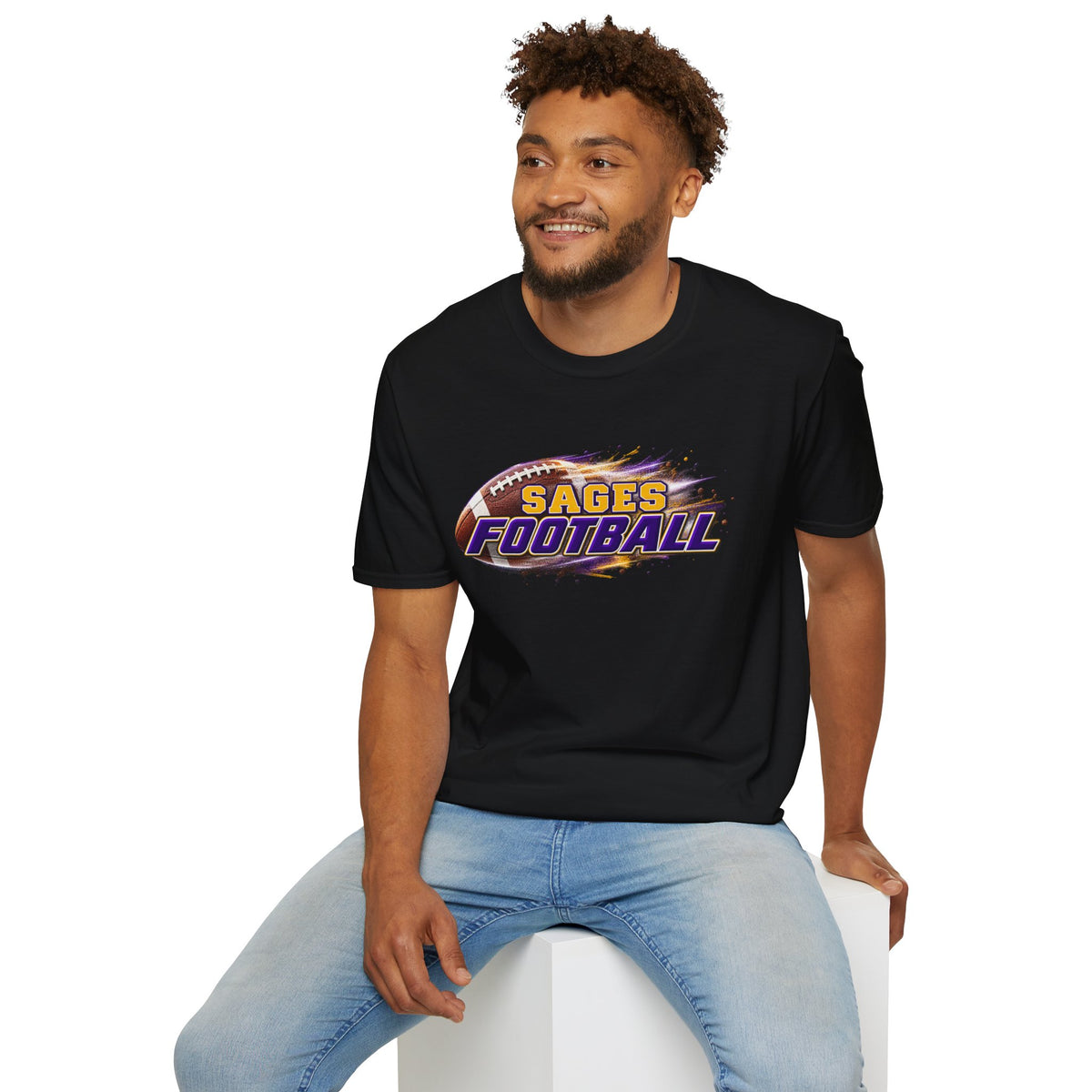 Sages Flaming Football T-Shirt