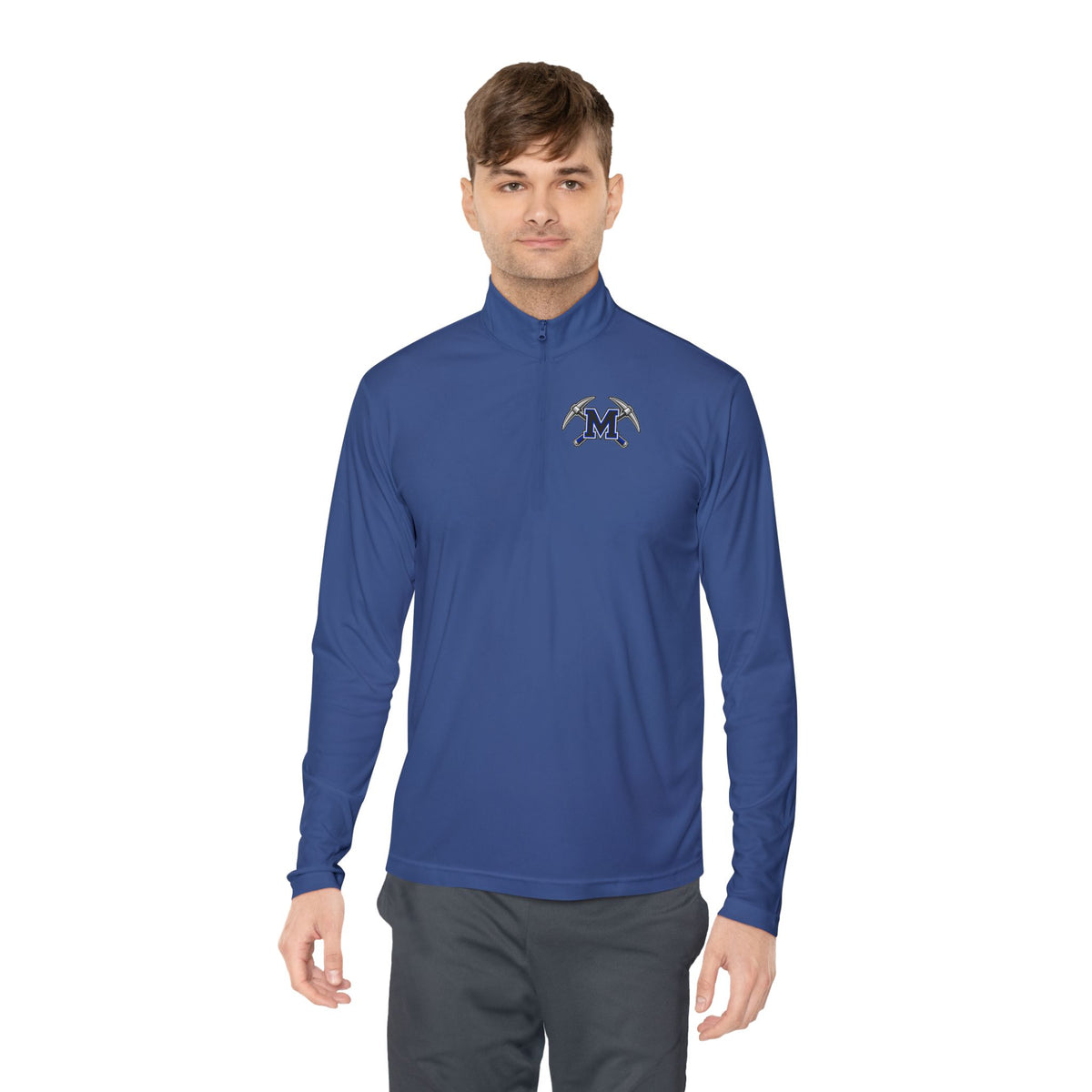 Miners Block M Logo Quarter Zip Pullover