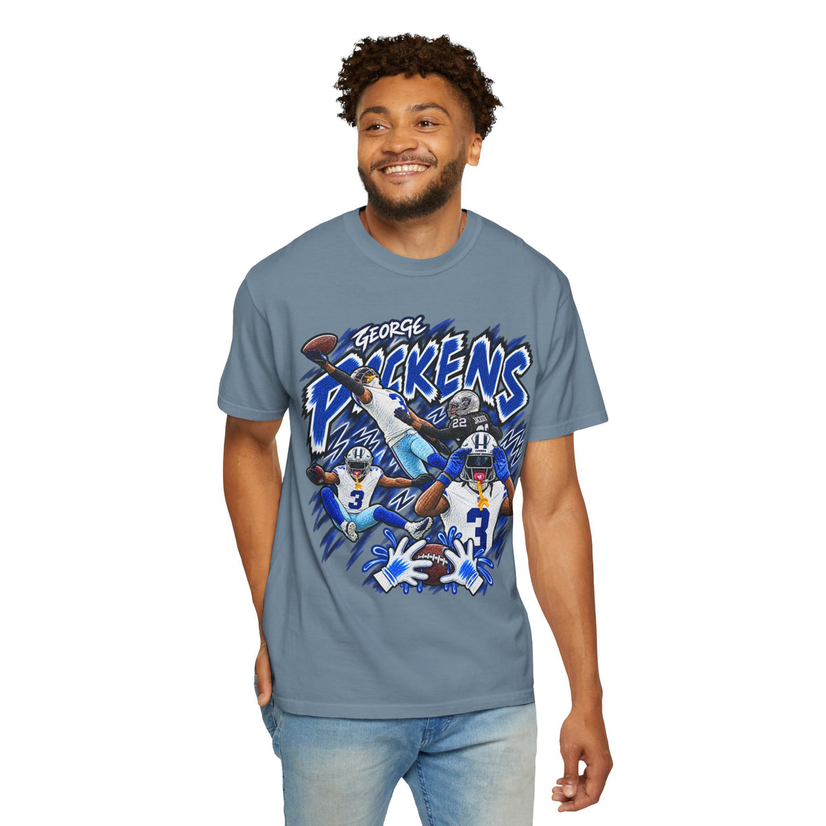 George Pickens Graphic T-Shirt - Sunday Standouts Sketch Series