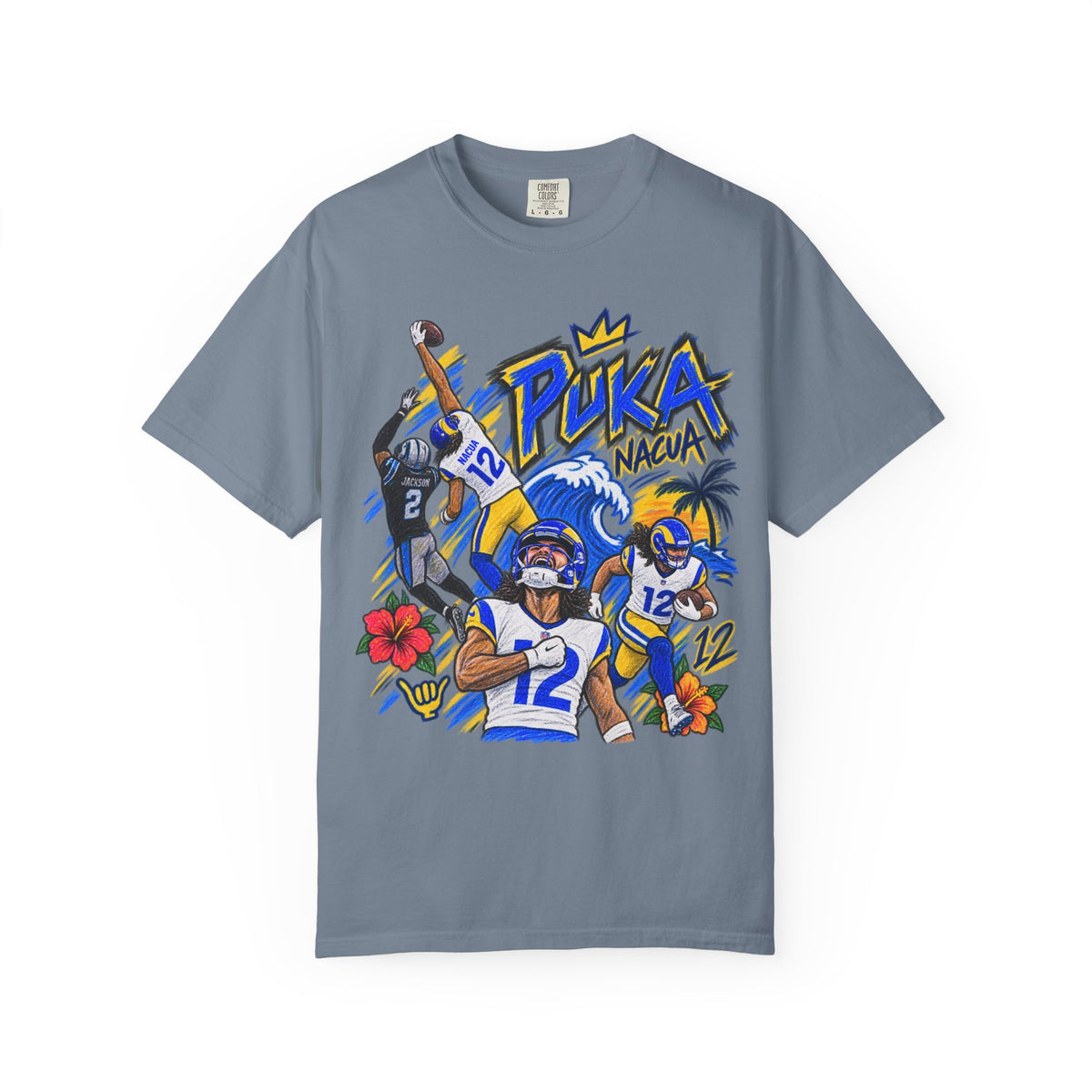 Puka Nacua Graphic T-Shirt - Sunday Standouts Sketch Series