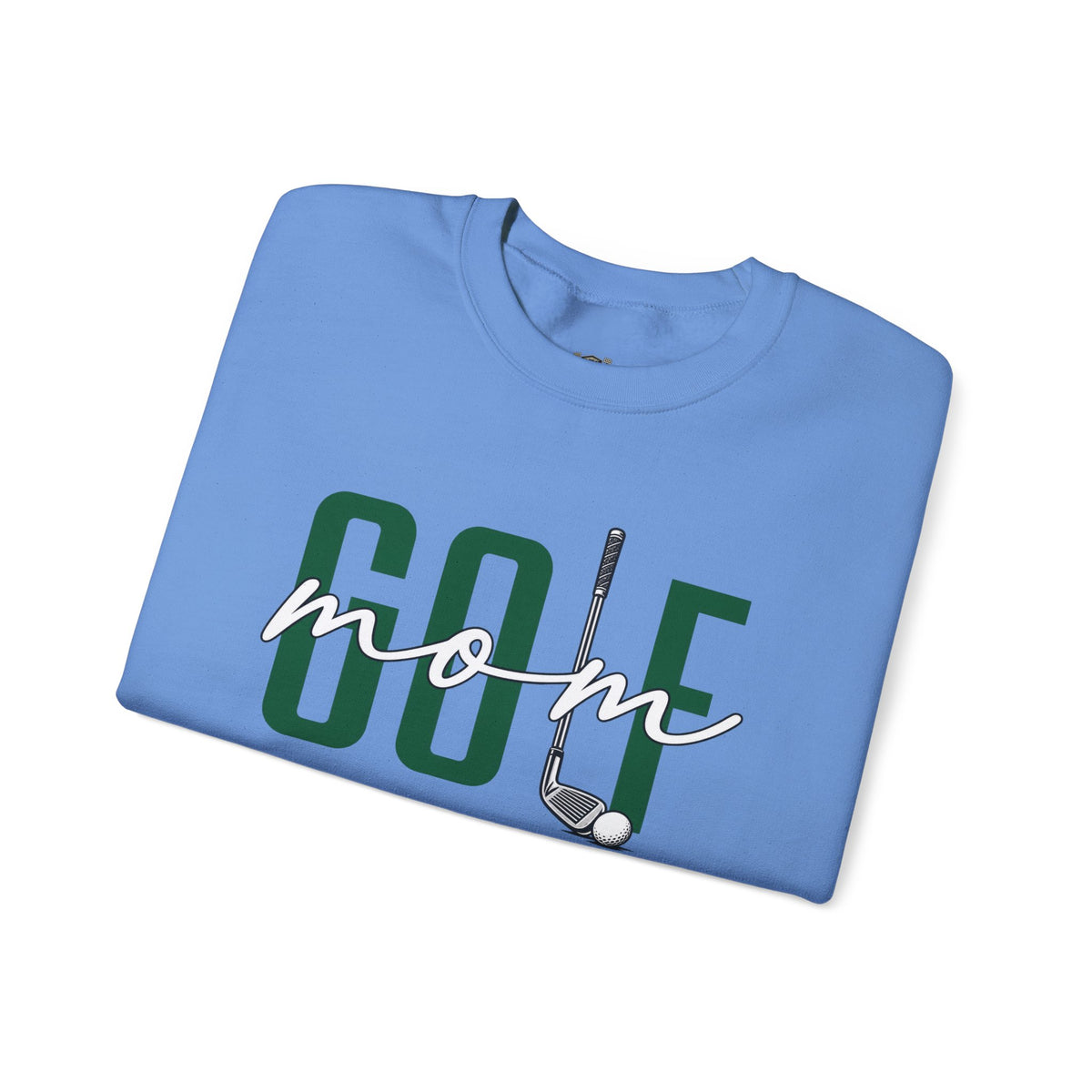 Golf Mom Crewneck Sweatshirt — 'MOM Graphic with Ball
