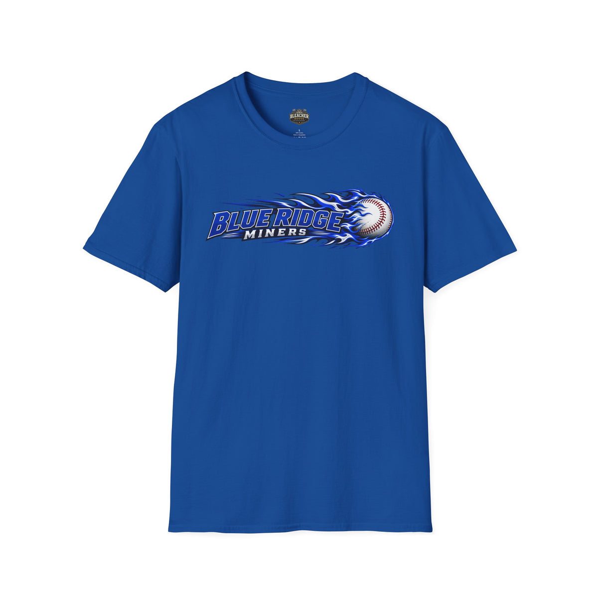 Blue Ridge Miners Flaming Baseball T-Shirt – Flaming Ball Softstyle Tee