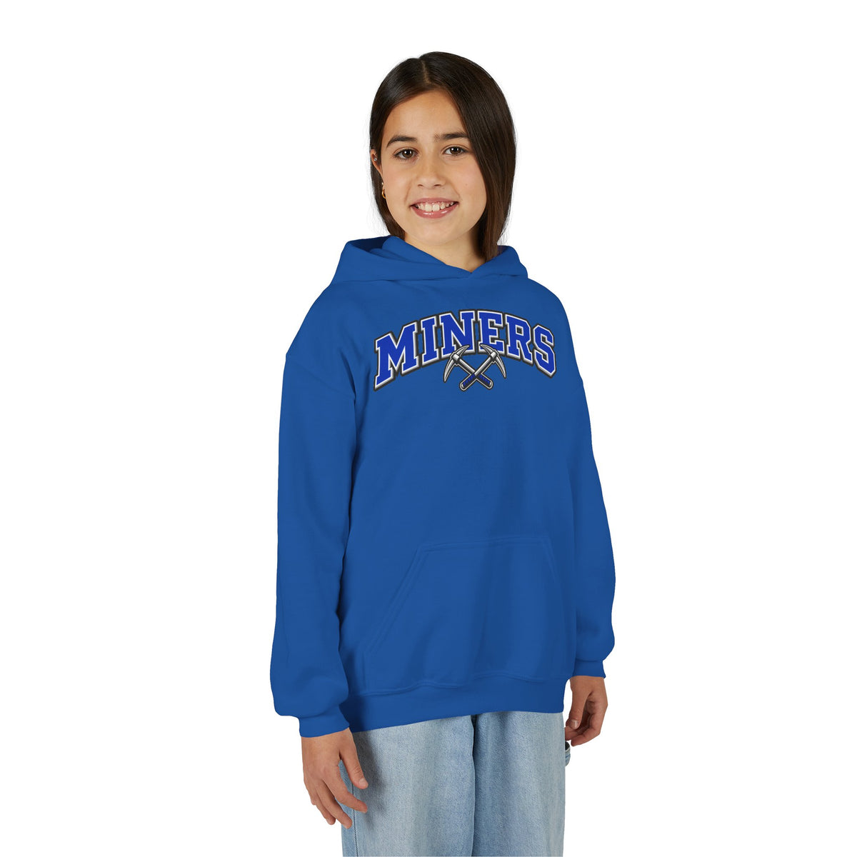 YOUTH Miners Block Letter and Logo Hoodie