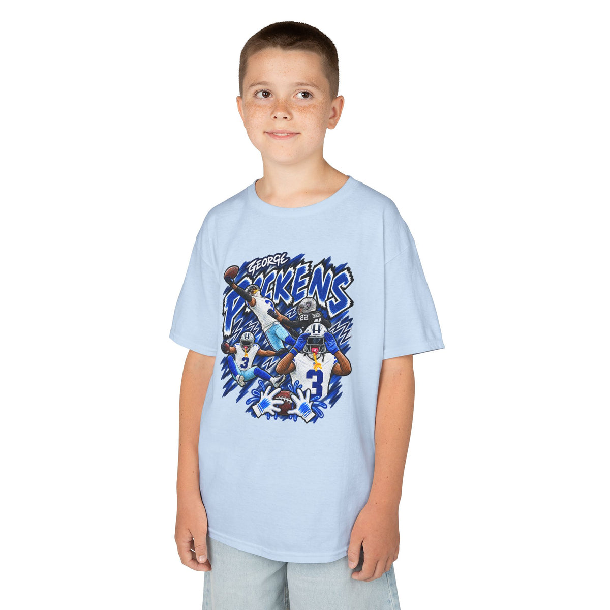YOUTH George Pickens Graphic T-Shirt - Sunday Standouts Sketch Series