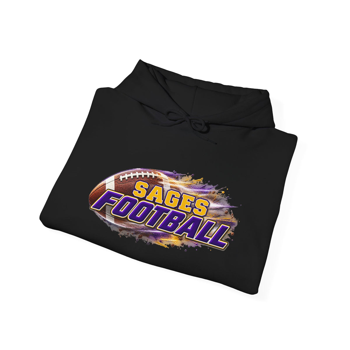 Sages Flaming Football Hoodie