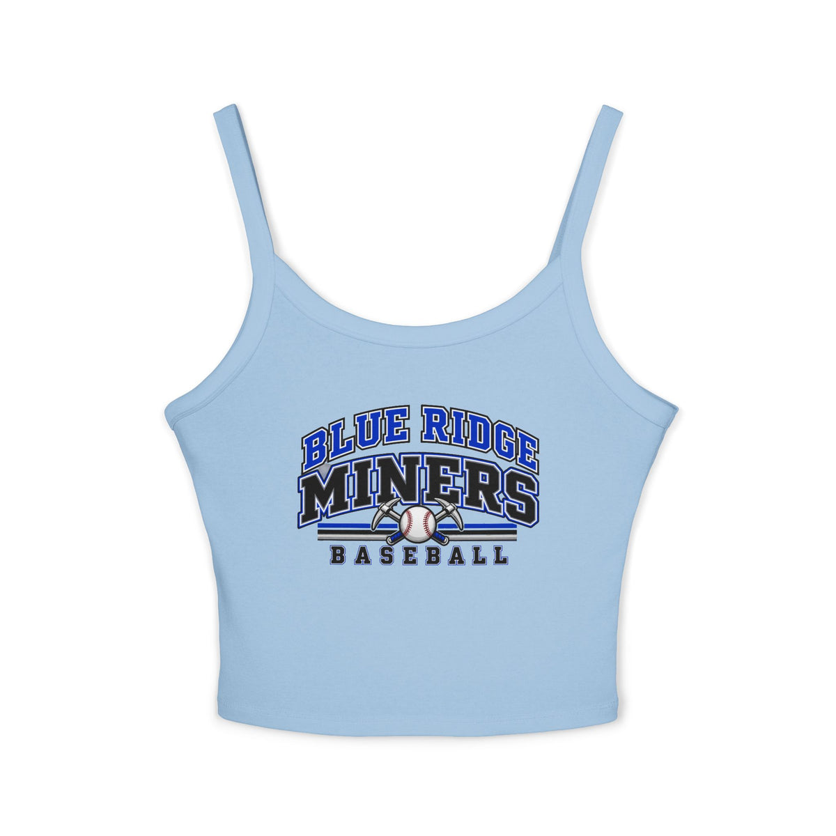 Blue Ridge Miners Baseball Tank Top - Women's Spaghetti Strap Graphic Tank