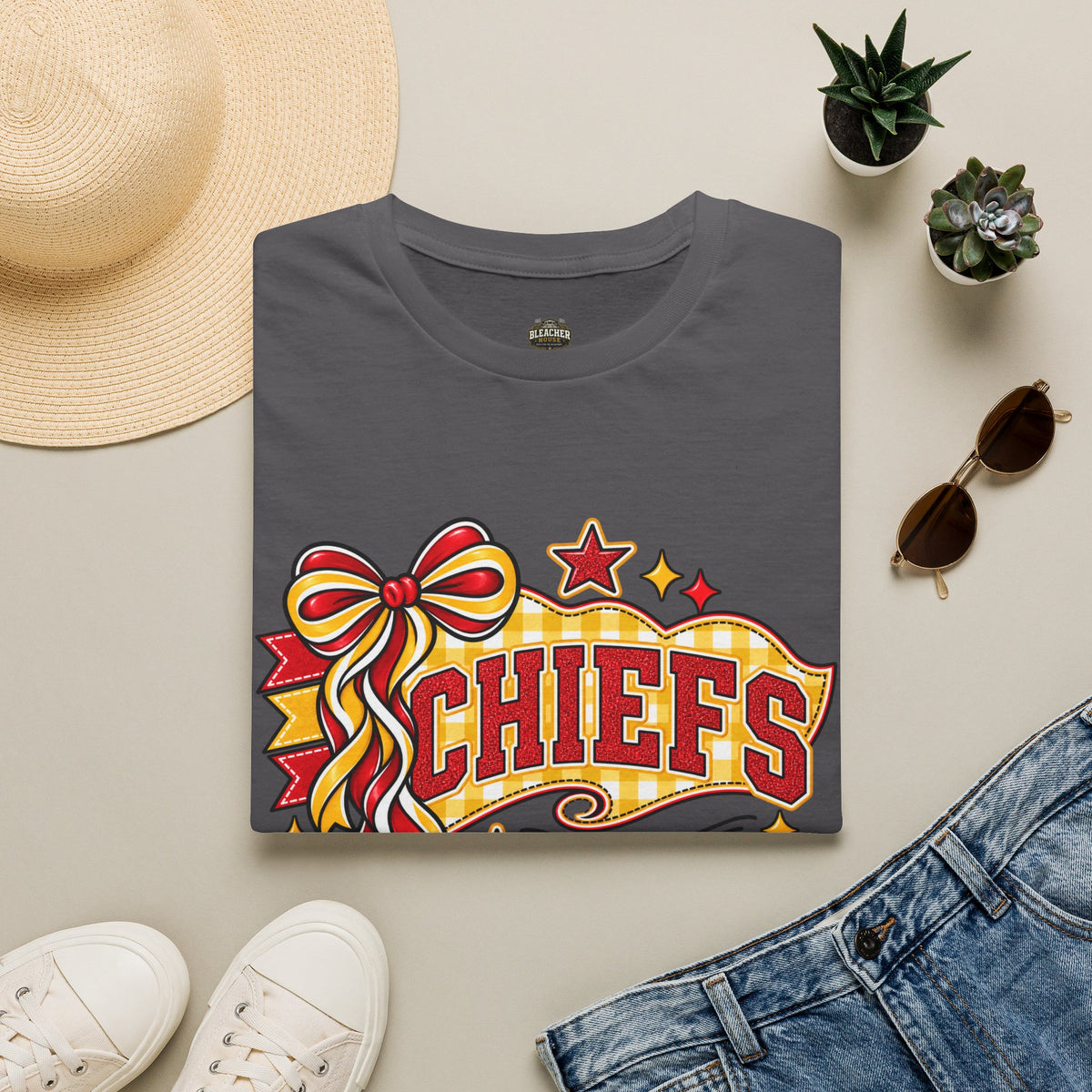 Chiefs Ribbon & Banner T-Shirt — Team Spirit Tee