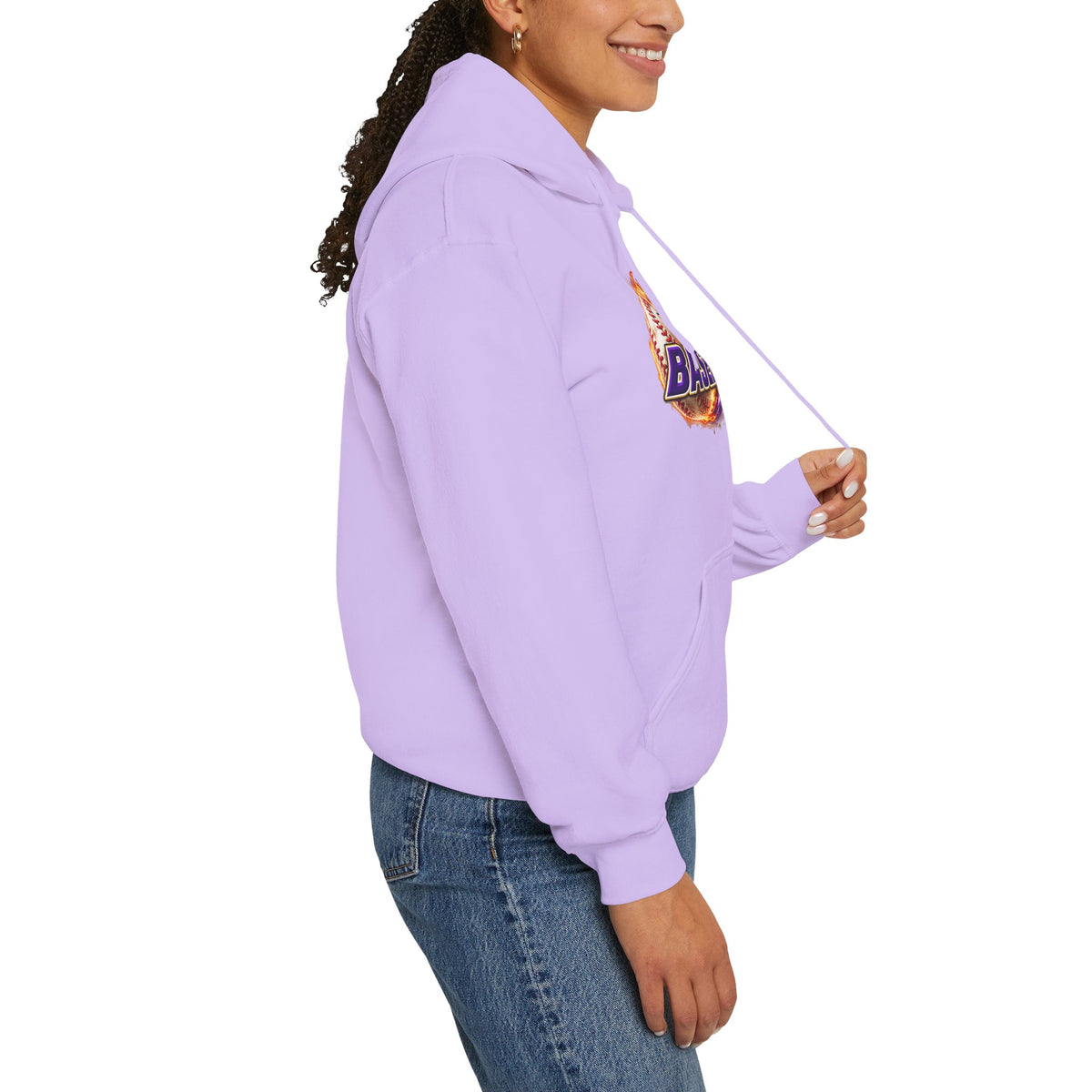 Sages Flaming Baseball Hoodie - Team Sweatshirt