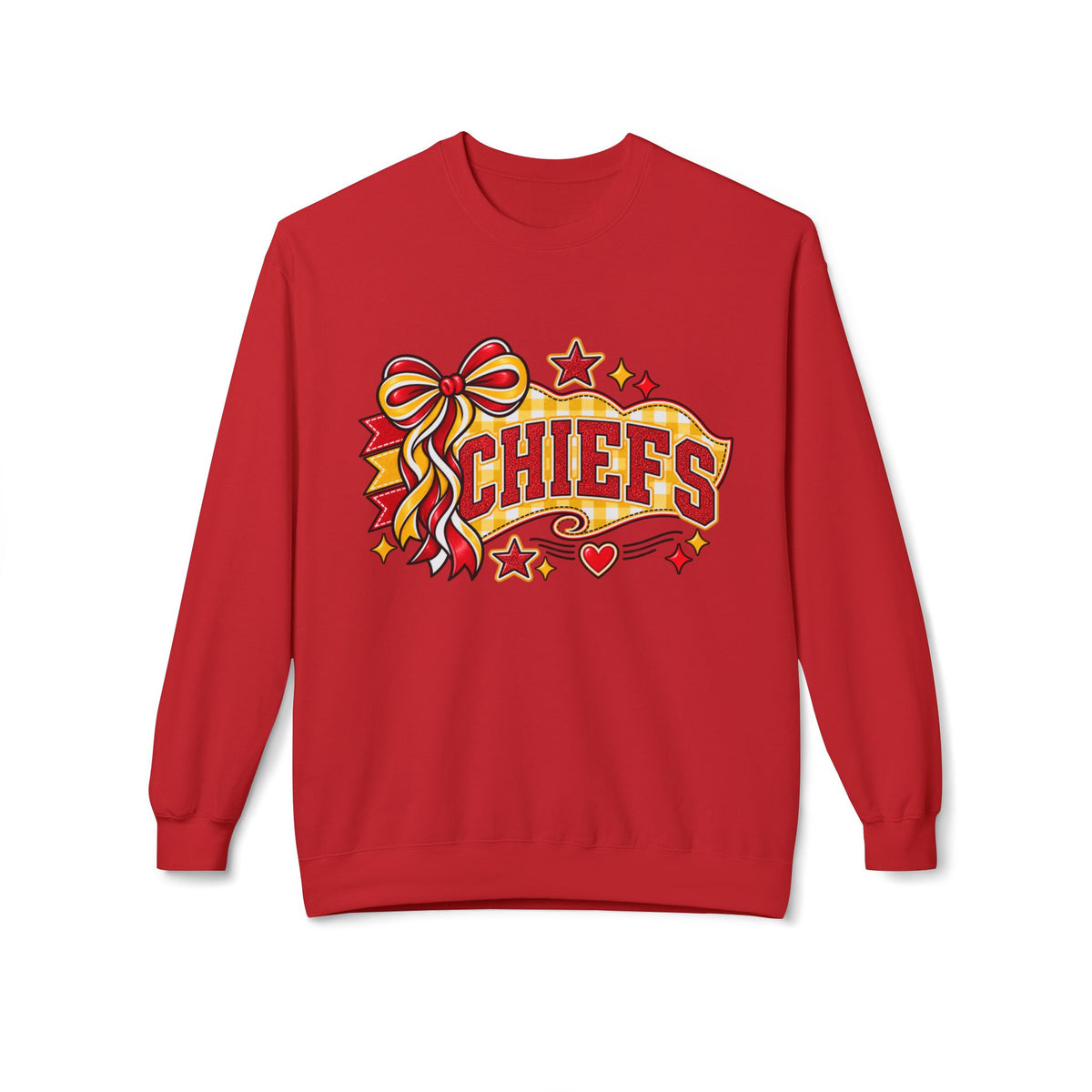 Chiefs Ribbon & Banner Crewneck Sweatshirt - Team Spirit Pullover