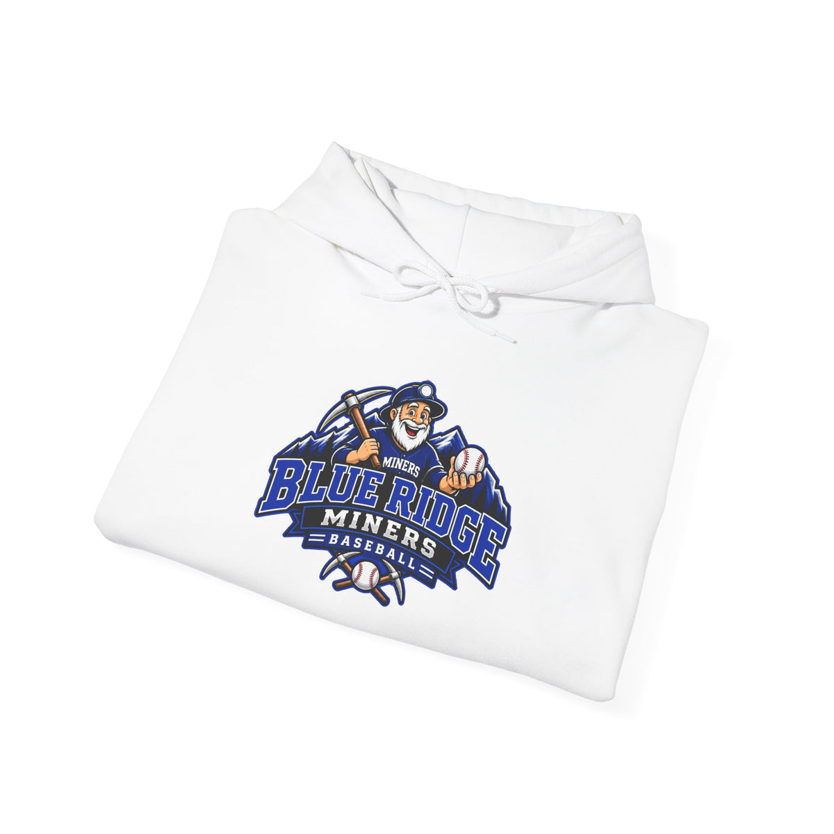 Blue Ridge Miners Mascot Logo Hoodie