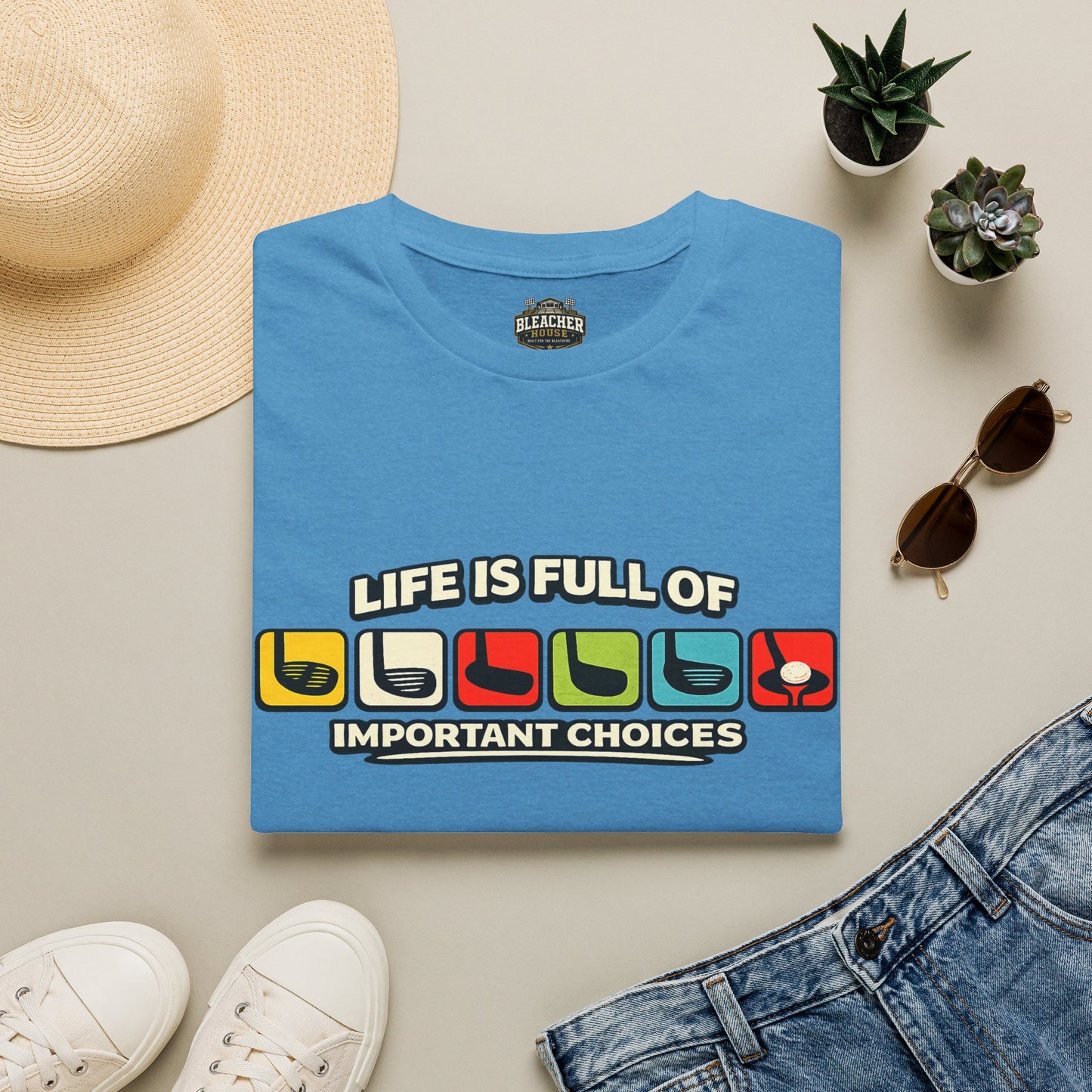 T‑Shirt — "Life Is Full Of Important Choices" Retro Game Controller Graphic