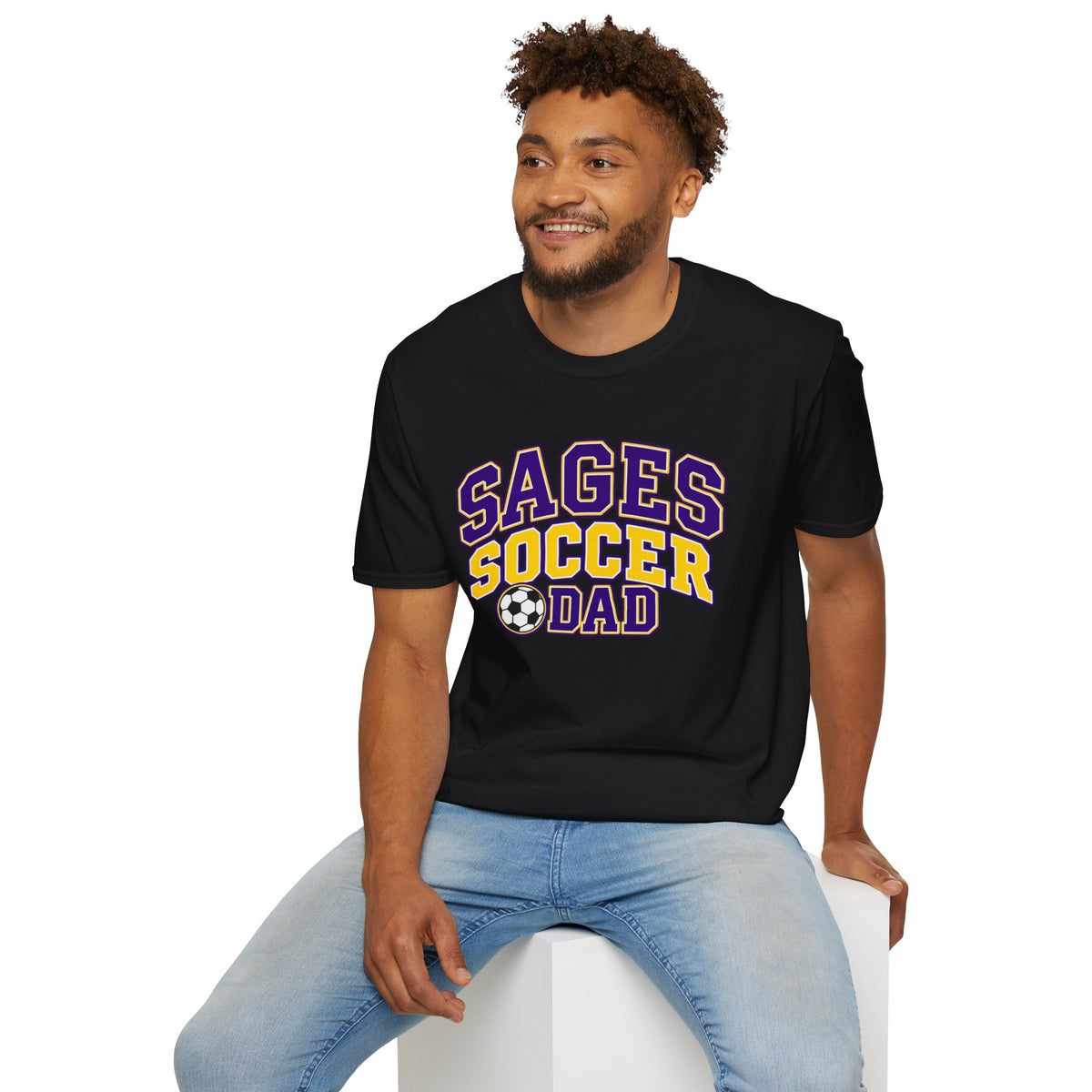 Sages Soccer Dad T‑Shirt — School Team Supportive Fan Tee