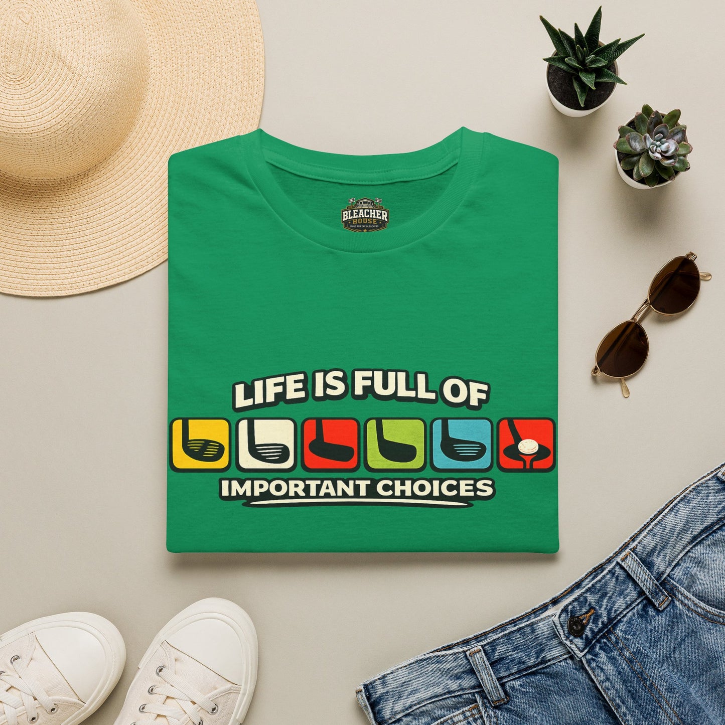 T‑Shirt — "Life Is Full Of Important Choices" Retro Game Controller Graphic