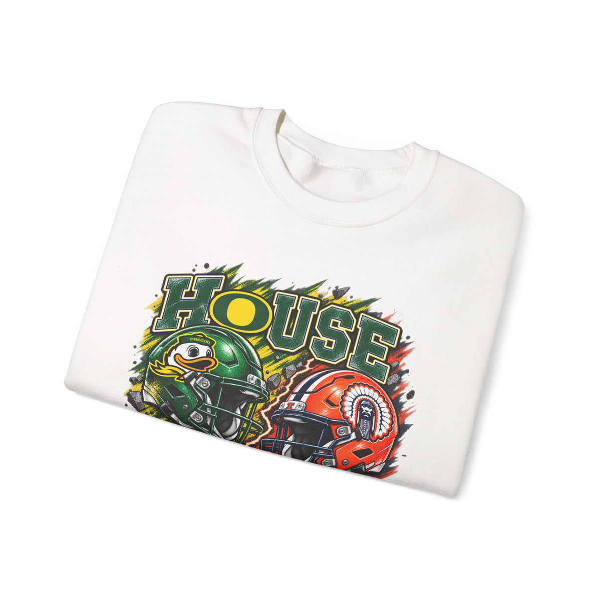 House Divided Graphic Crewneck Sweatshirt - Oregon vs. Illinois