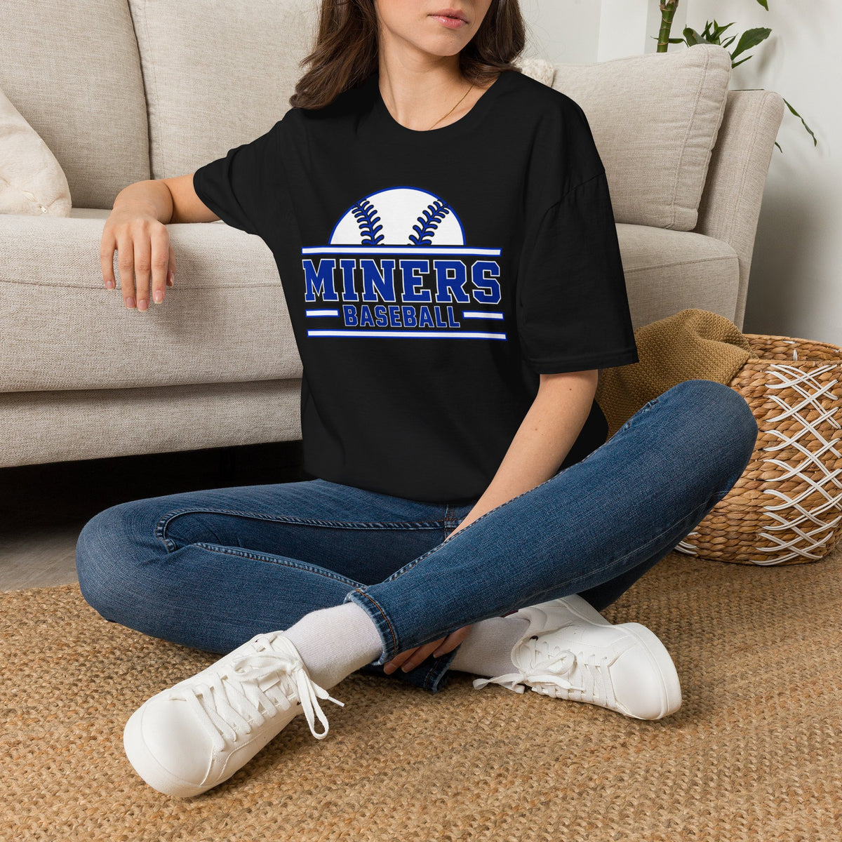 Miners Baseball Team T‑Shirt — Retro Baseball Logo Tee