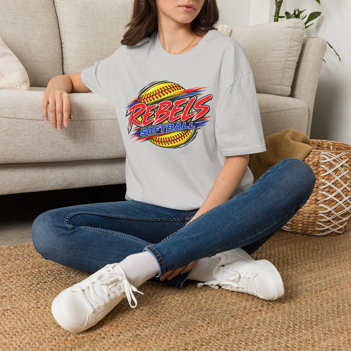 Rebels Softball T-Shirt — Bold Team Graphic Tee