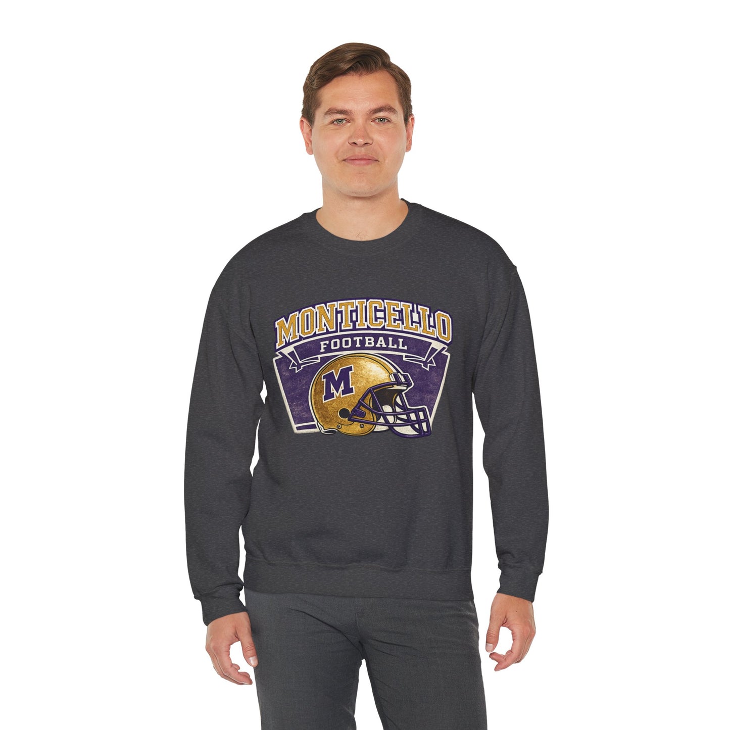 Monticello Football Vintage Crewneck Sweatshirt