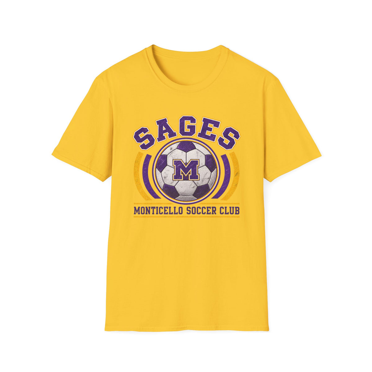 CUSTOMIZABLE Sages Soccer Club T-Shirt — YOUR NAME AND NUMBER