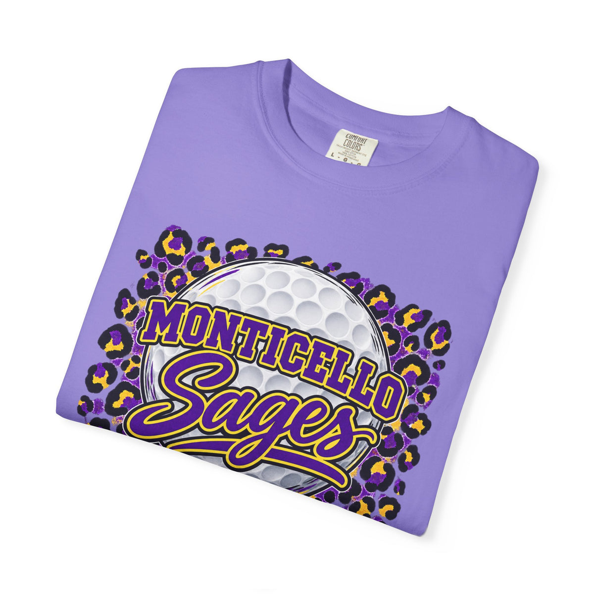Monticello Sages Golf Leopard Mascot T-Shirt