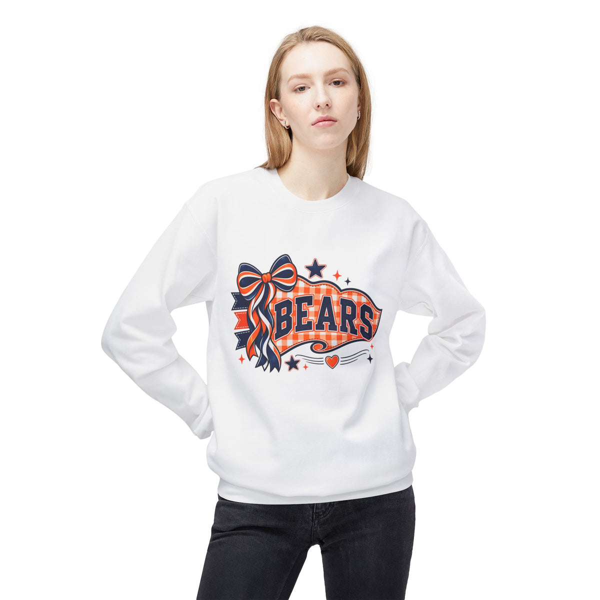 Bears Ribbon Crewneck Sweatshirt – Vintage Team Spirit Pullover