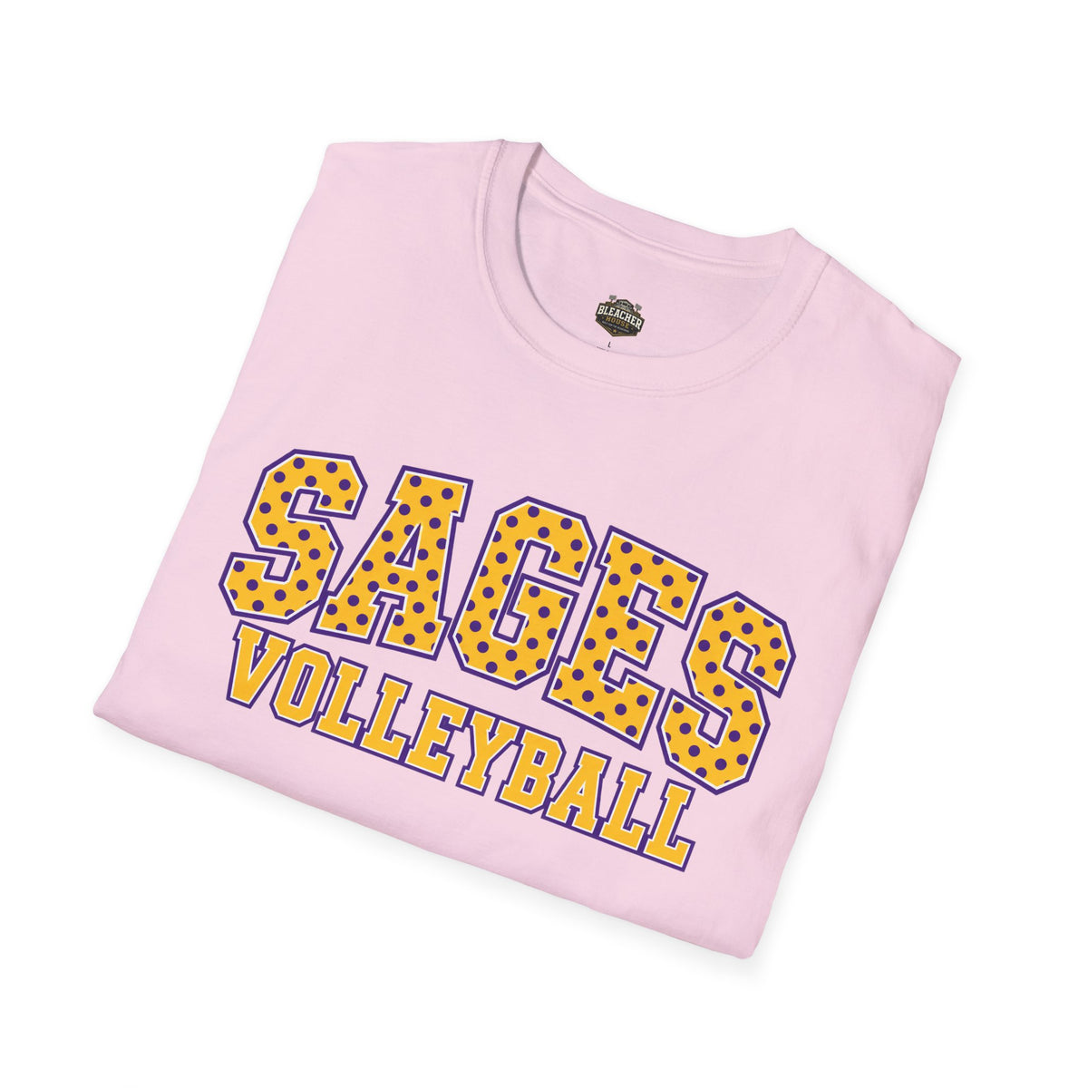 Sages Volleyball Team T‑Shirt — Retro Polka Dot Varsity Tee