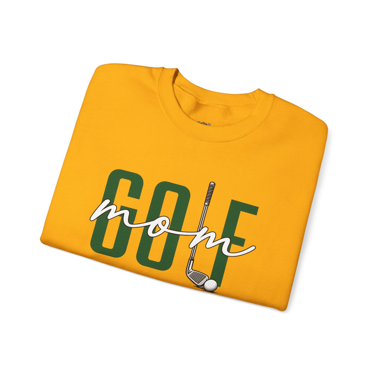 Golf Mom Crewneck Sweatshirt — 'MOM Graphic with Ball