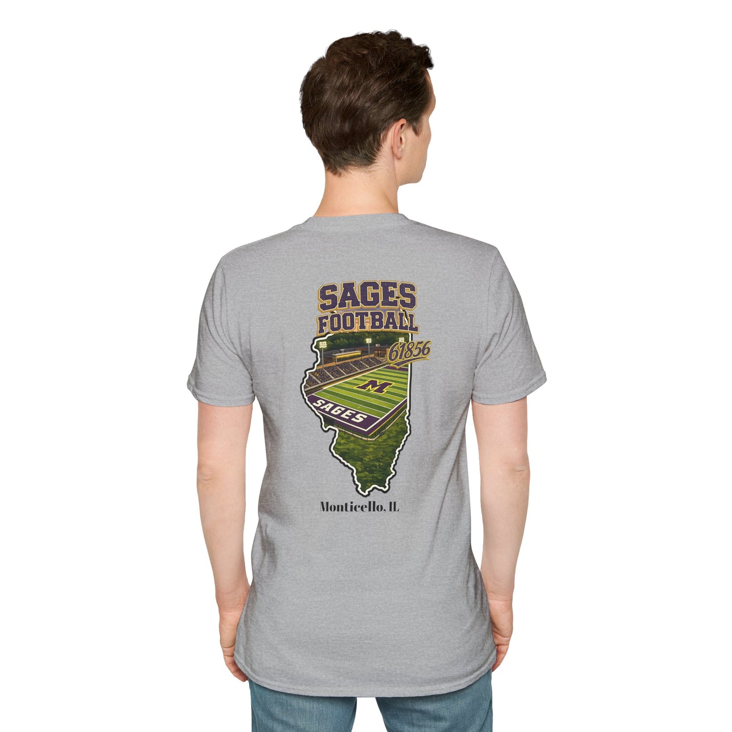 Graphic Sages Field in Illinois Border T-Shirt