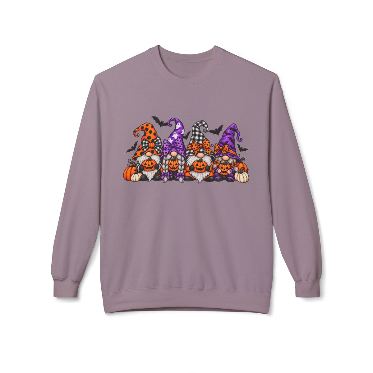 Halloween Pumpkin Gnomes Crewneck Sweatshirt