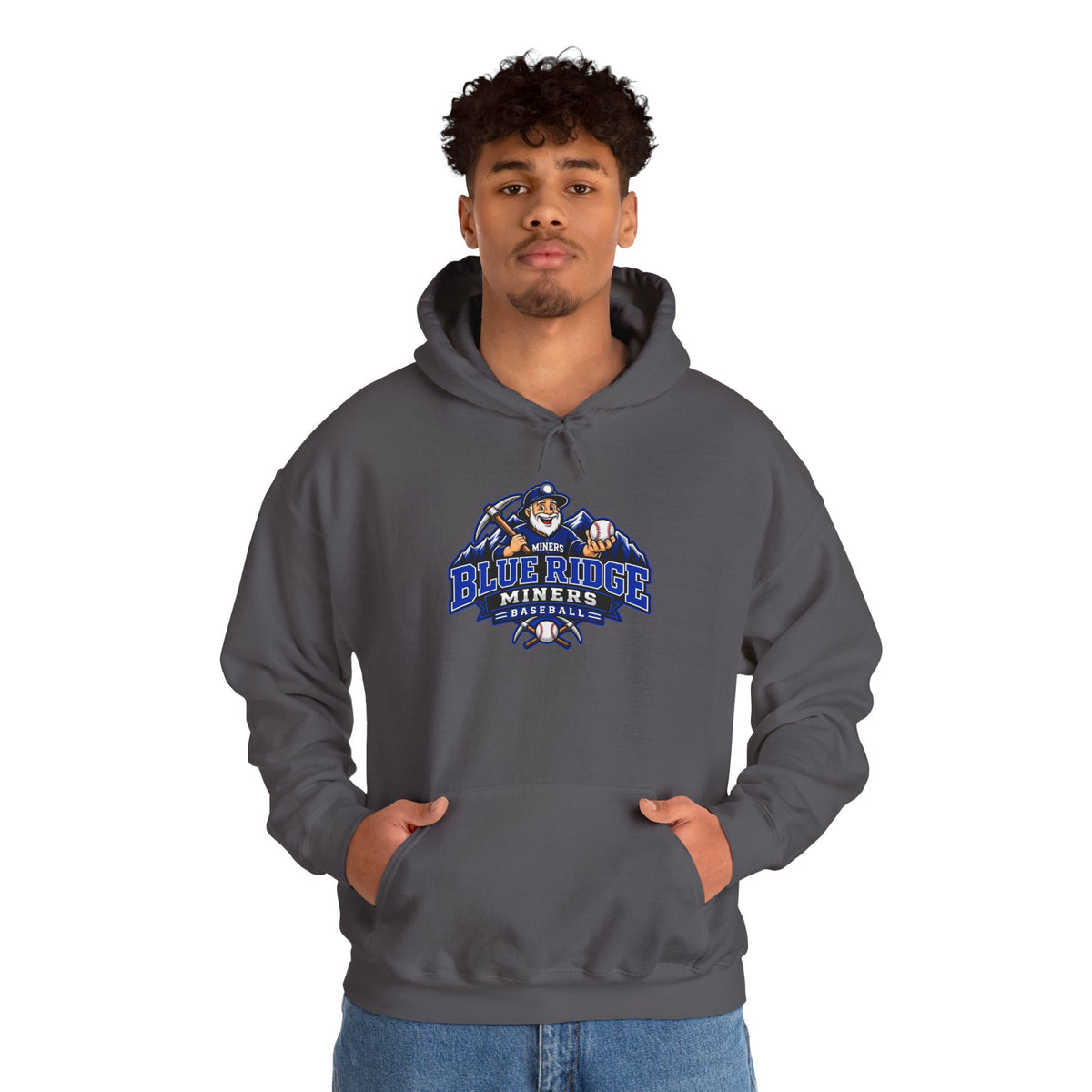 Blue Ridge Miners Mascot Logo Hoodie