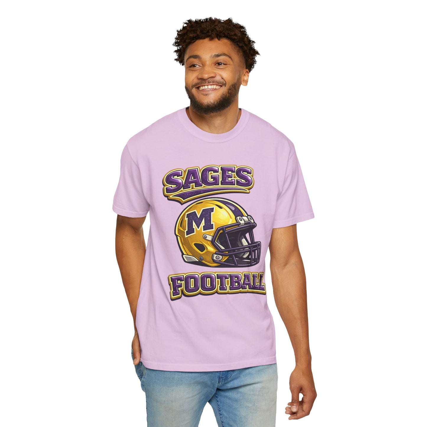 Sages Football Shiny Helmet T-Shirt