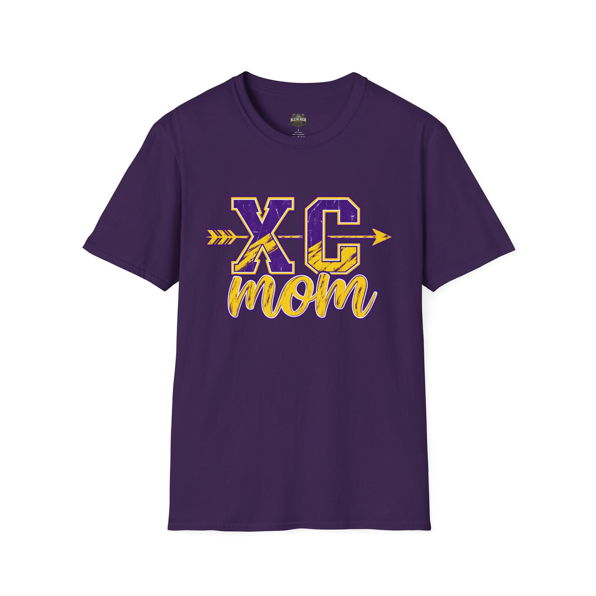XC Mom T‑Shirt – Cross Country Mom Graphic Tee (Arrow & Varsity Lettering)