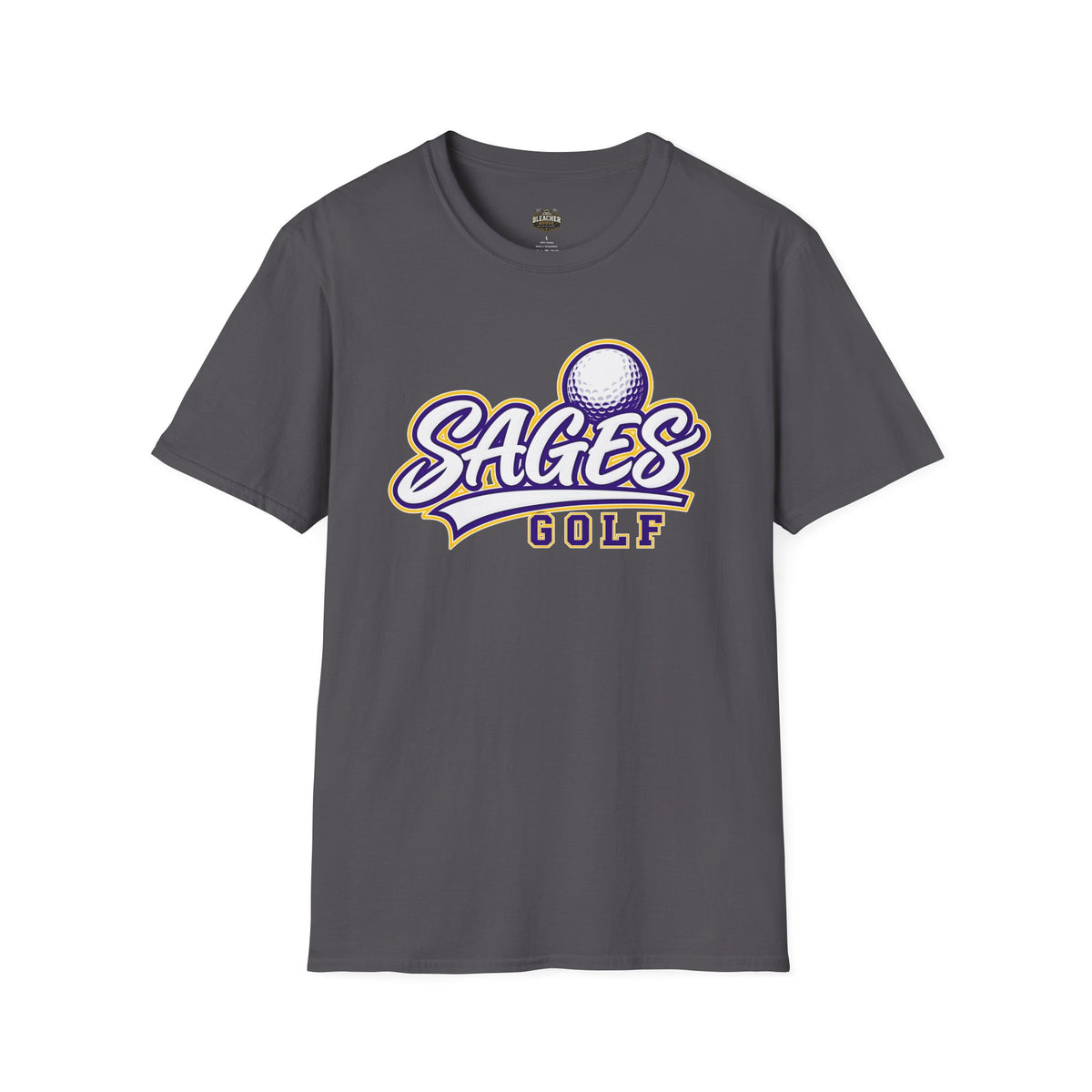 Sages Golf Team T‑Shirt — Vintage Script Golf Ball Logo
