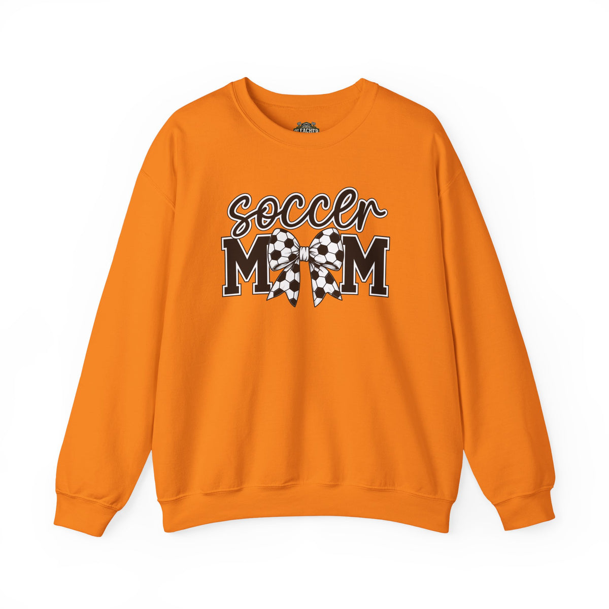 Soccer Mom Crewneck Sweatshirt — Cheer Mom Graphic Pullover with Soccer Bow