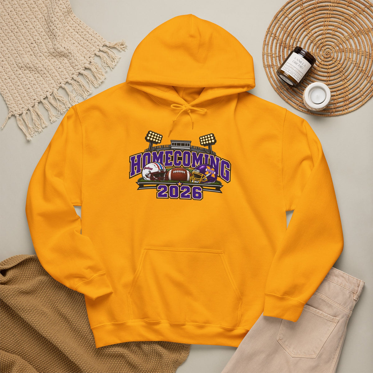 Homecoming 2026 Hoodie — School Spirit Football Crew Sweatshirt