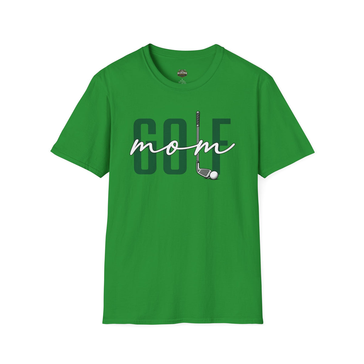 Golf Mom T-Shirt — ‘GOLF’ Script Logo with Club & Ball