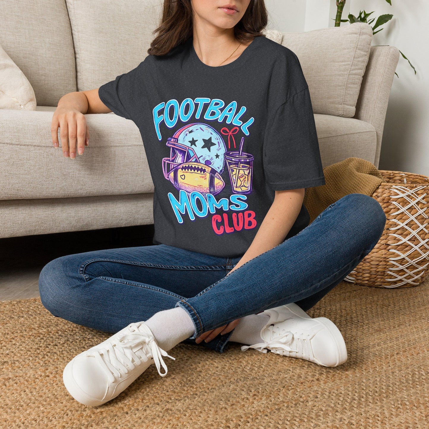 Football Moms Club T Shirt