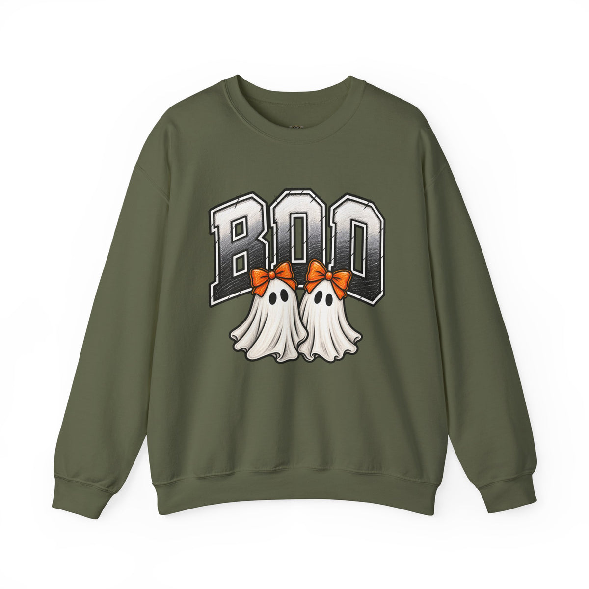 Halloween 'Boo' Ghosts Crewneck Sweatshirt — Cute Spooky Fall Pullover
