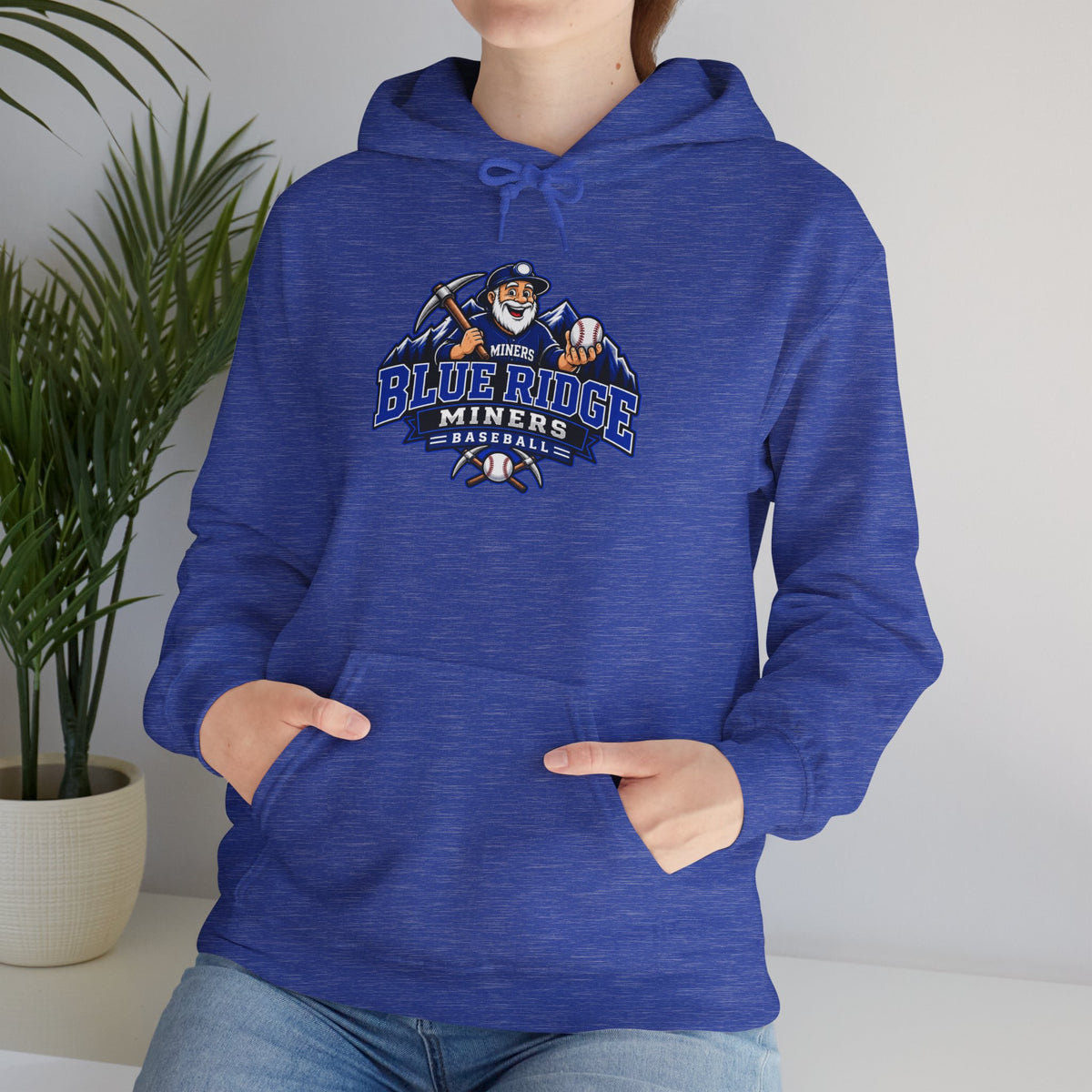 Blue Ridge Miners Mascot Logo Hoodie