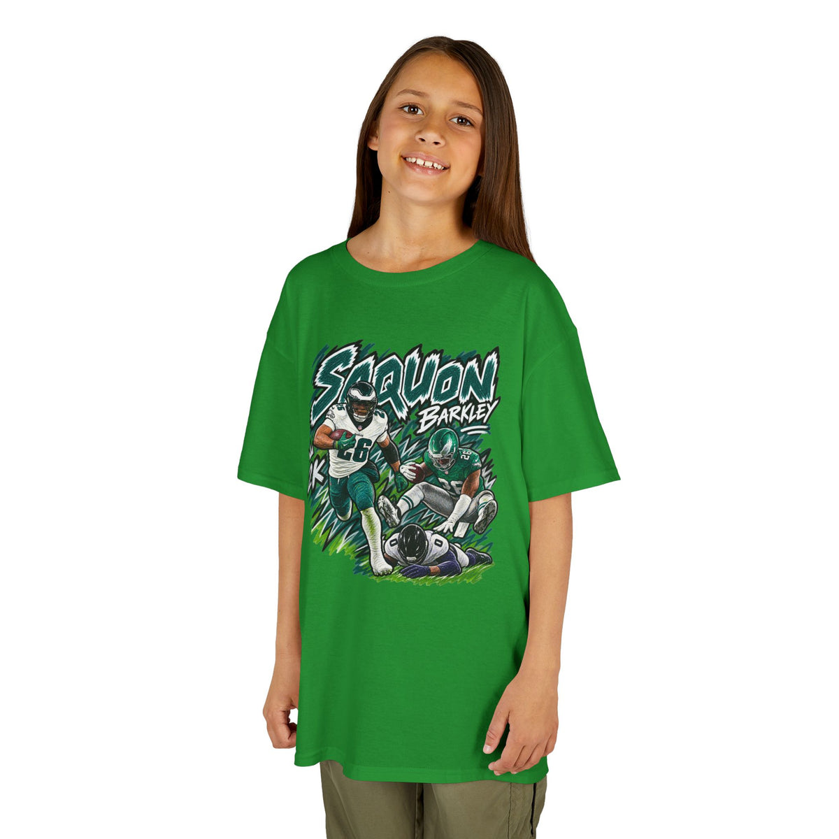YOUTH Saquon Barkley Graphic T-Shirt - Sunday Standouts Sketch Series