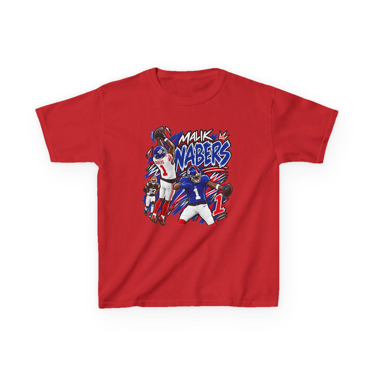 Malik Nabers Graphic T-Shirt - Sunday Standouts Sketch Series